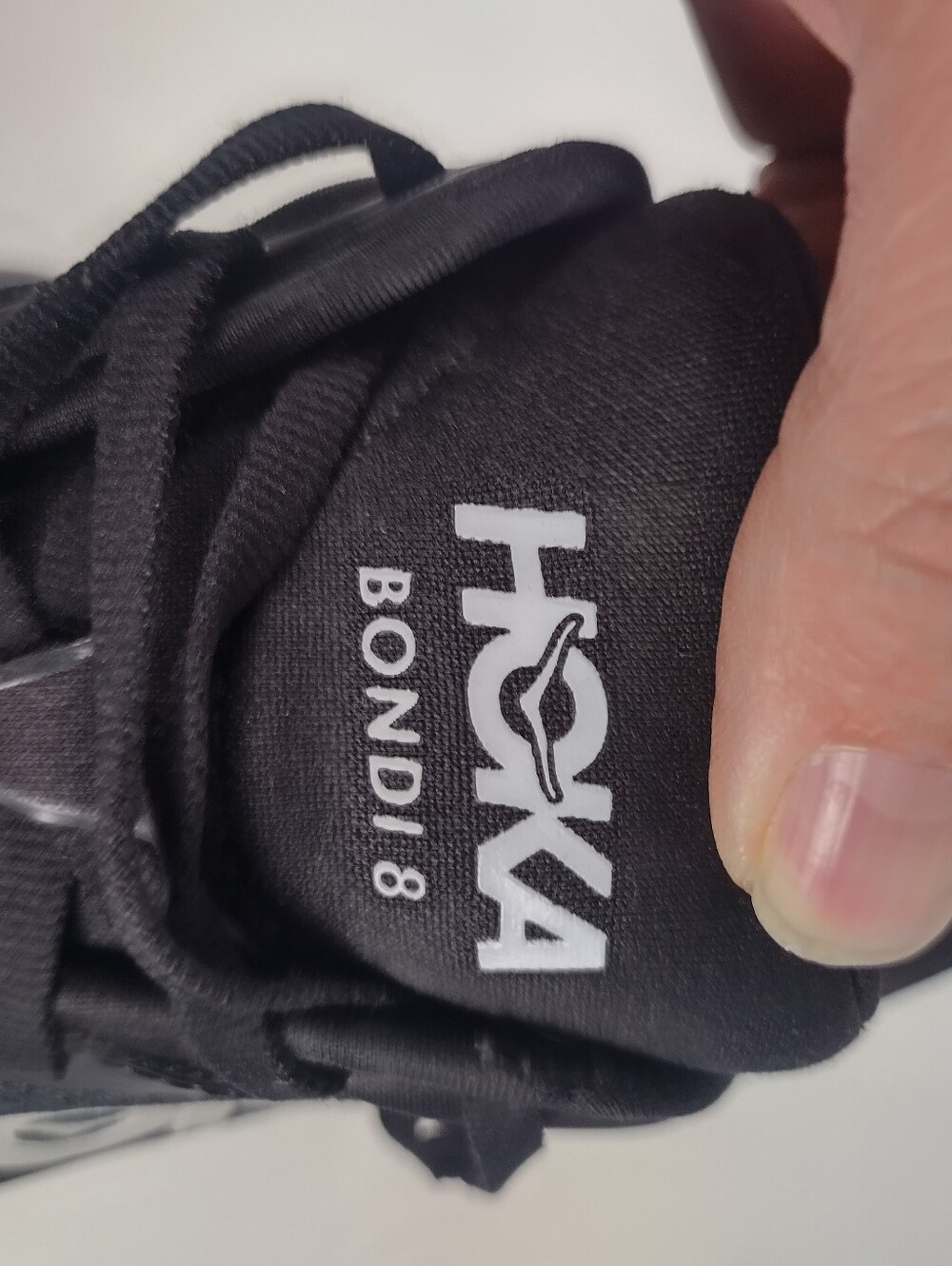 Hoka One One Bondi 8 Womens Sz 9.5 Black White Athletic Running Shoes No Insoles - Picture 13 of 14